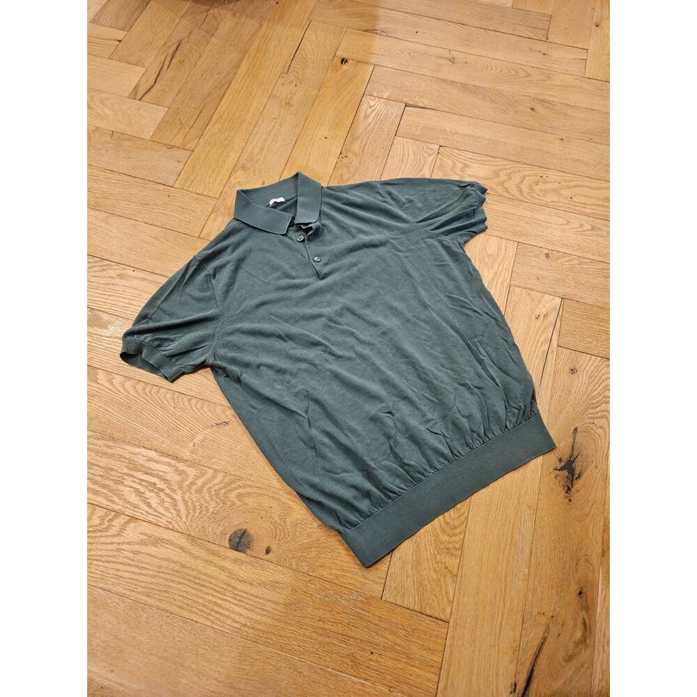 Malo Men's Knit Cotton Polo Shirt in Small